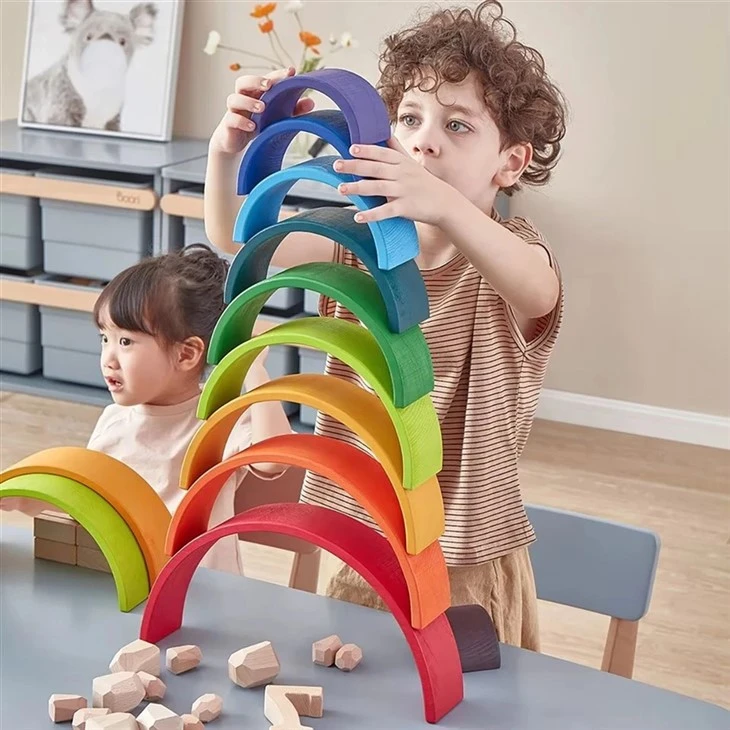 Wooden Stacking Rainbow Toy suppliers